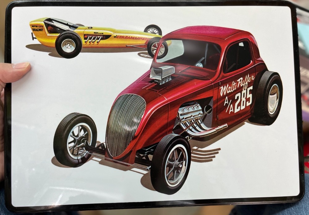 AMT 627 FIAT Double DRAGSTER Drag Team in tin can 1/25 McM kit Niob si