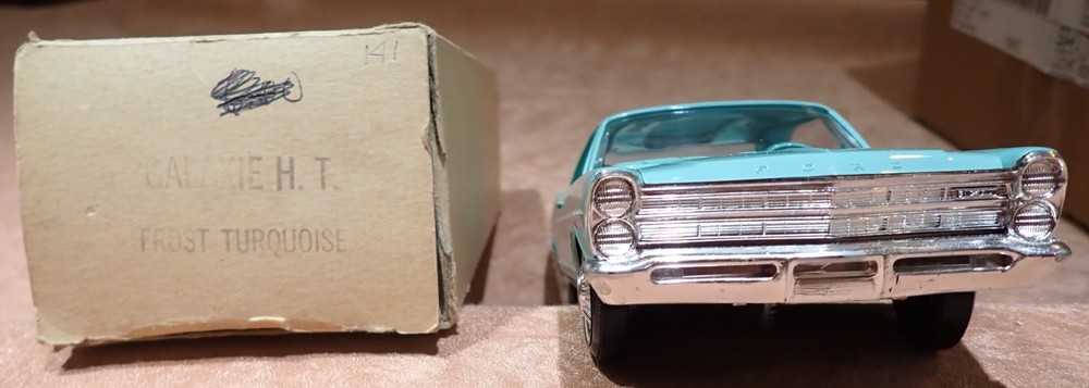 AMT promo car w/box 1967 Ford XL 428 Frost Turquoise Galaxie H.T.
