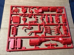 1 25 scale model parts Little Red Wagon Engine Parts Lot No Box