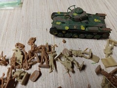 ESCI Japanese Infantry And Airfix Chi – Ha Tank