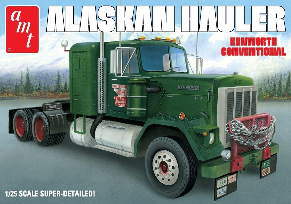 AMT 1339 ALASKAN HAULER KENWORTH CONVENTIONAL TRUCK 1/25 MODEL KIT – NEW SEALED