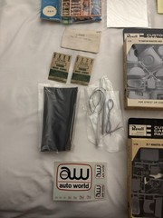 Vintage Revell Auto World Decals Roadsters Lot