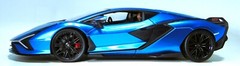 Lamborghini 1:18Race Car12Custom Built Concept Metal Body Model Carousel BLUE 24
