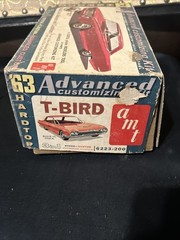 Vintage Original AMT 1963 T-Bird Ford Advanced Customizing Model Kit In Box