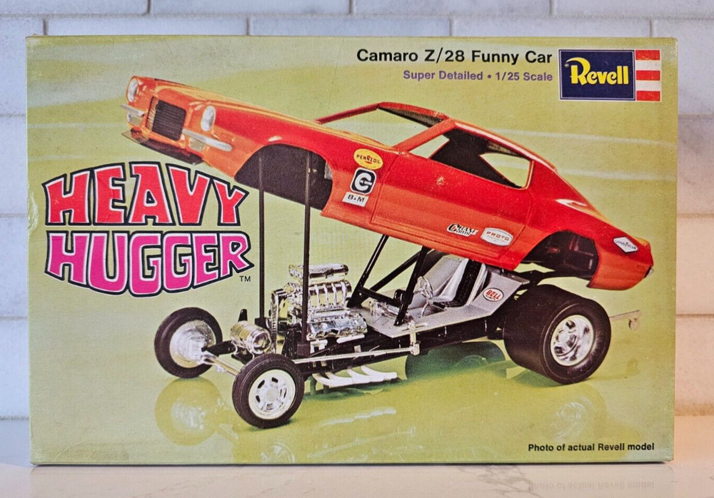 VTG 1:25 SCALE CAMARO HEAVY HUGGER FUNNY CAR 1996 REVELL KIT Partial Build 1342