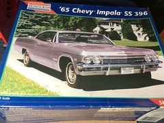 1/25 scale model car kit 65 Impala Ss 396 Rear End/ Driveshaft No Box