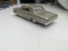 1964 Silver Ford Fairlane 500 Sports Coupe Dealer Promo Model Car