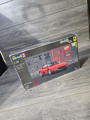FERRARI 348 TS REVELL 07254 1:24 Model Car Kit [New Open Box] – Red