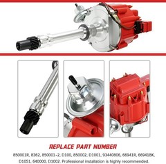 HEI Ignition Distributor with Cap for Chevy GM Small Blocks 283 305 307 327 350