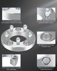 ECCPP 4PCS Change bolt pattern from 5×5 to 5×4.5 1 inch Wheel Adapters