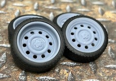 Resin 21/20 Inch: “Police Car” Model car Wheels/Tires 1/24 1/25 scale