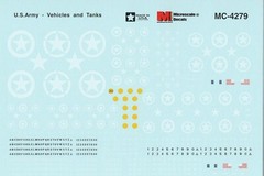 Microscale MC-4279 HO 1/87 United States US Army Armor Jeeps Vehicles Decals
