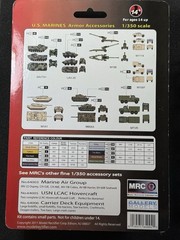 MRC Gallery Models 1:350 Scale U. S. Marines Armor Accessories New Open Box
