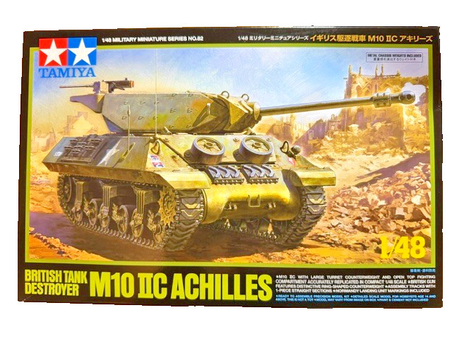1/48 Tamiya Tank M10 IIC Achilles WWII British Tank Destroyer Open/Sealed Inside