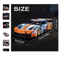 1243-Piece Blue Supercar Model Set – Easy to Assemble, Quick Assembly Racing Car