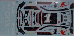 NASCAR DECAL # 1 iFLY INDOOR SKYDIVING – ONX 2022 CAMARO ROSS CHASTAIN 1/24