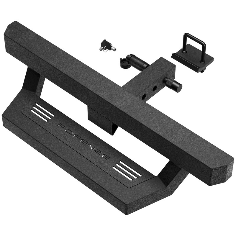Longsun Hitch Step Fits For 2 Hitch Receiver Textured Black Tow Hitch Step