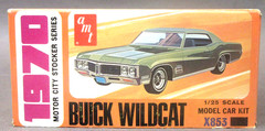 1970 AMT #X853 1970 BUICK WILDCAT H.T. Motor City Stocker Series model kit 1:25