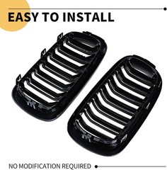 X5 F15 Grille，Gloss Black Kidney Grill Fit 2014-2018 X5 F15 X6 F16 X5M F85 X6M F