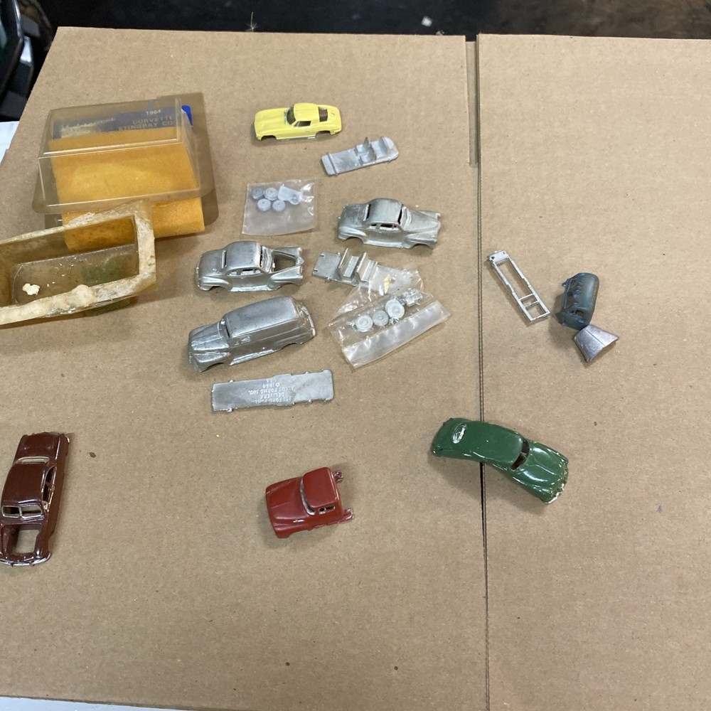 Alloy Forms HO Scale 1941 Plymouth Coupe 1956 Ford Corvette Ford Panel 1950 Ford