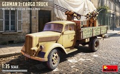 MiniArt 53055 German 3t Cargo Truck with MG 151/20 Drilling 1/35