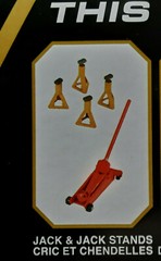 Tip Top Shop #2 PARTS ONLY Floor Jack 4 Stands Engine Stand 1/25 Diorama Garage