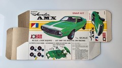 1972 BOX ONLY Johan AMC Javelin AMX Model Snap-Kit CS-504 Gran Torino RARE