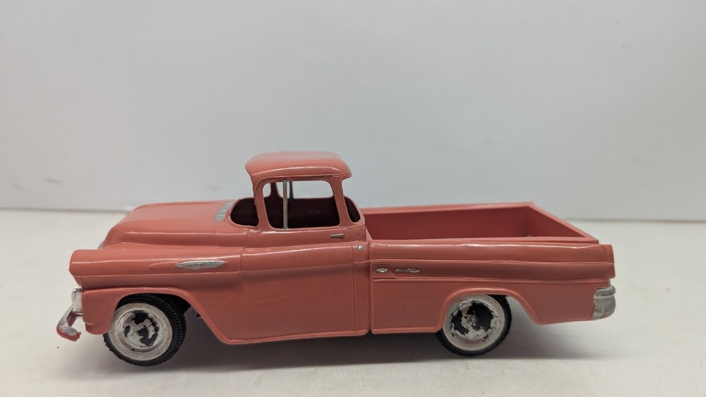 C13 PMC 1958 Chevy Cameo Pickup Truck Promo vintage model 1/25 Salmon Rare