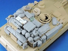 1/35 Scale Die-Cast Resin Model Assembled Kit M1A1/A2 Tank Stowage Set (No Ta…