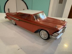 1959 Edsel Corsair Hardtop Original Redwood Dealer Promo Model Car