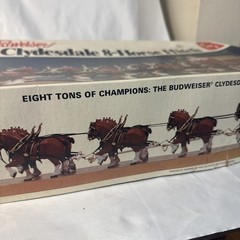 vtg AMT Budweiser Clydesdale 8-horse hitch Model Kit ERTL Unbuilt Sealed Bags