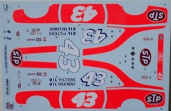 NASCAR DECAL #43 STP 1974 DODGE CHARGER RICHARD PETTY 1/25 POWERSLIDE