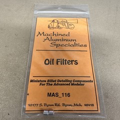 Machined Aluminum Specialties 116 1/24 Scale Oil Filters (Short)