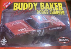 POLAR LIGHTS – NASCAR Buddy Baker ’73 Dodge Charger 1:25 Model Kit VTG c2002