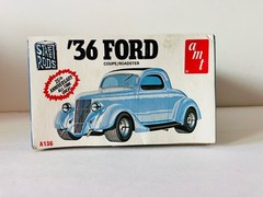 Vintage AMT ’36 Ford Coupe Roadster Street Rods 1:25 Model Kit A136 Sealed Parts