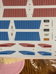 1960 Chevrolet Nomad Station Wagon DECAL SHEET from AMT 1:25 Model Kit 60 DECALS