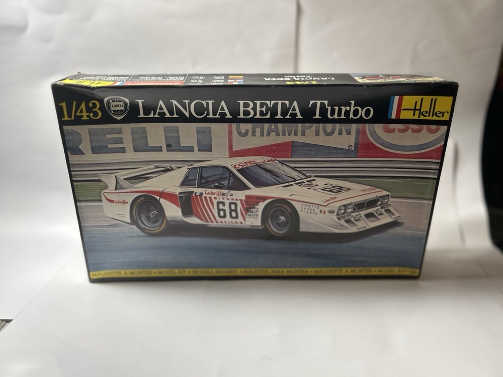 Lancia Beta Turbo Heller 1:43 Scale Plastic Model Kit Lubrifilm #68