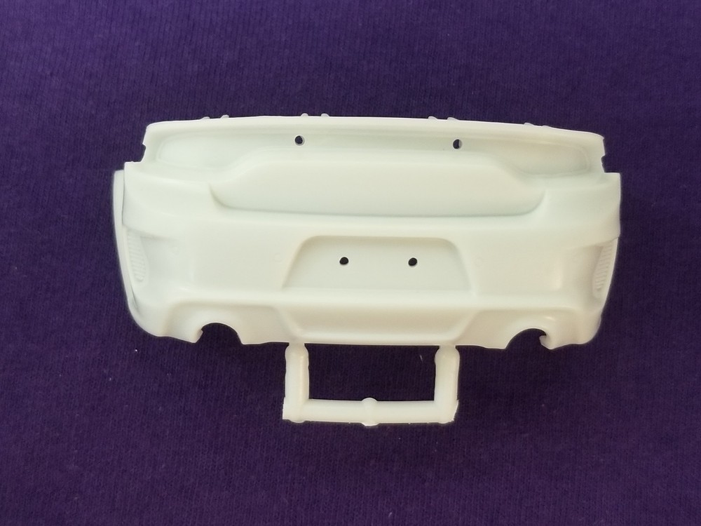 2021 Dodge Charger HELLCAT REAR BUMPER from 1:25 AMT Model Kit