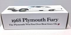 New White 1968 Plymouth Fury Custom Made Promo Model BOX ONLY..NO CAR