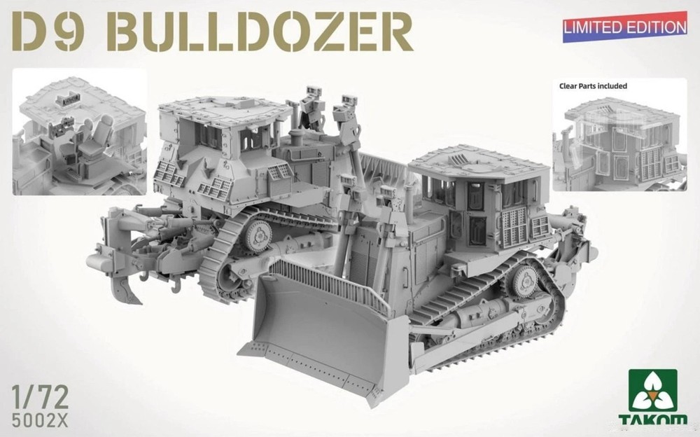 Takom 1/72 Caterpillar D9 D9R Heavy Bulldozer IDF/USA Limited Edition Model Kit
