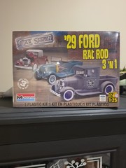 New Sealed Monogram Car Show ’29 Ford Rat Rod 3 ‘n 1 Model Kit 1/25