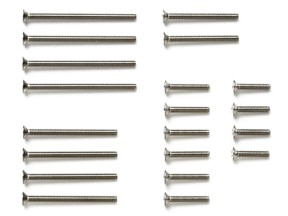 Tamiya MINI 4WD Parts STAINLESS STEEL COUNTERSUNK SCREW (10/12/20/25/30mm) 15510