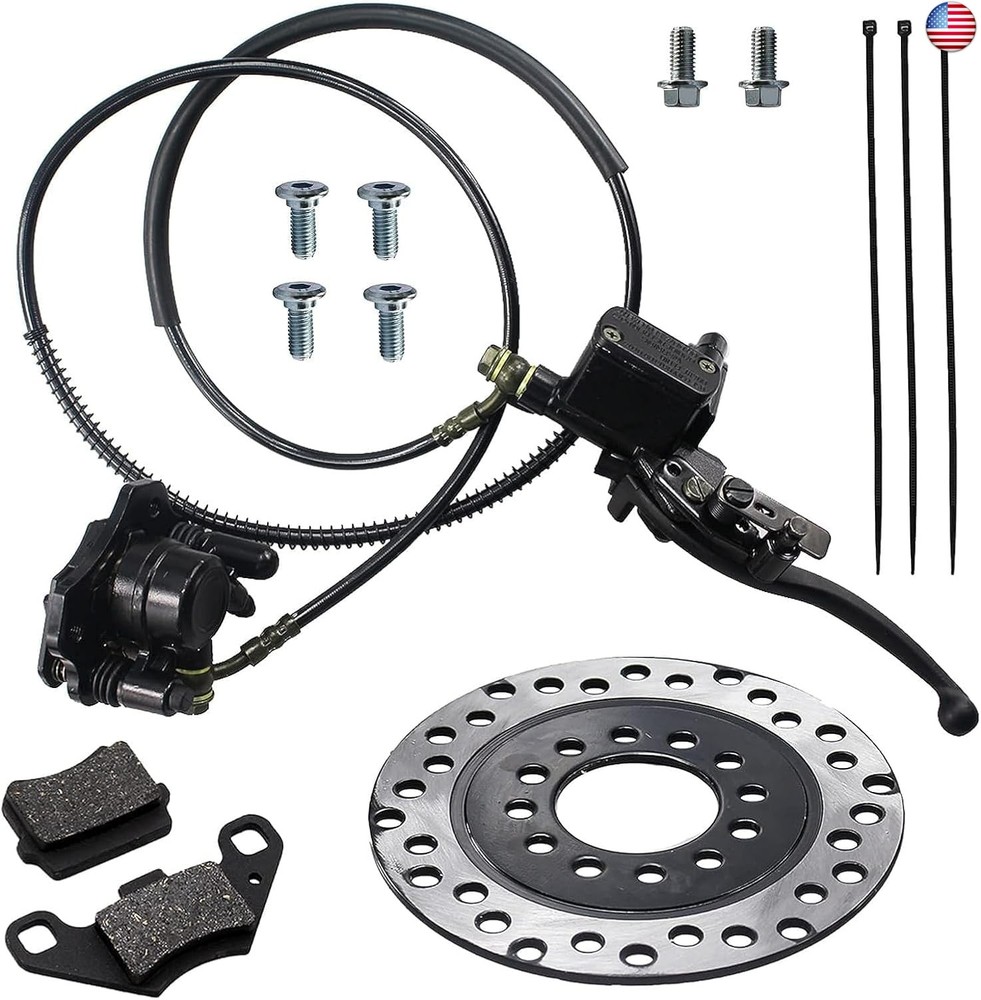 PRO BAT ATV Hydraulic Disc Brake Kit with Brake Caliper Rotor for 50cc 70cc