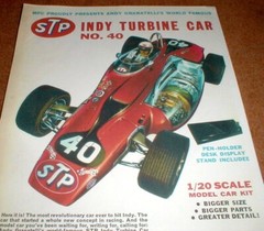 MPC STP Indy Turbine Car # 40 Model Car 1/20 Full Color Dealer Flyer PHOTOCOPY