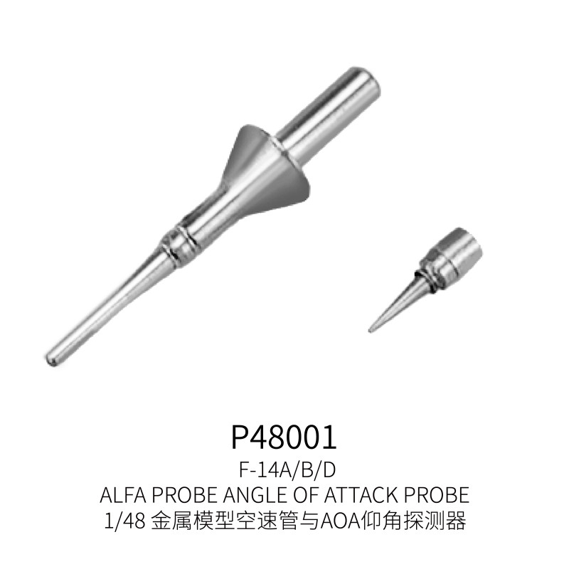 Galaxy 1/48 1/72 Metal Pitot Tube Probe for F-14A/D F-16 A-10 Aircraft Model Kit