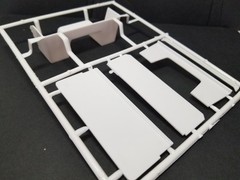White Freightliner SD/DD SLEEPER FLOOR BED PARTITION WALL for AMT 1:25 Model Kit