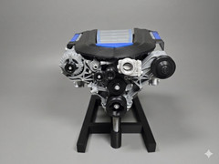 CHEVY CORVETTE ZR1 SUPERCHARGED ENGINE VROOM VROOM 3D PRINTED MODEL ENGINE