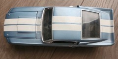 1967 Ford Mustang Shelby GT500 Diecast 1:24 Steel Blue Metalic White Stripes
