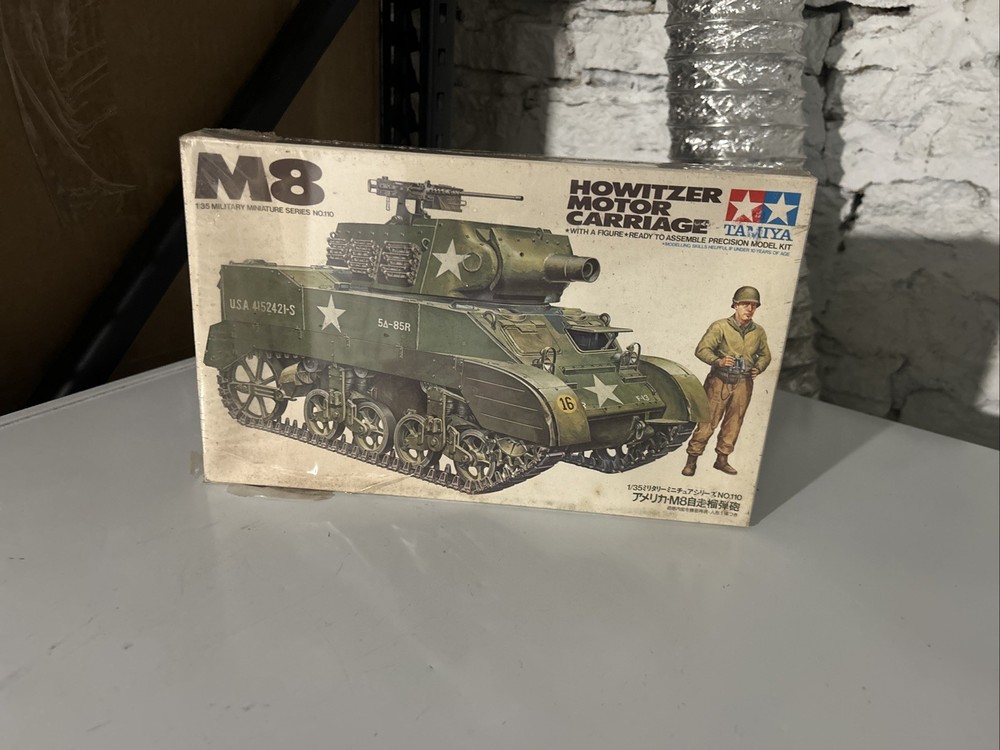 Tamiya 1979 M8 Howitzer Motor Carriage w/Figure 1:35 Scale Model 35110- 4313