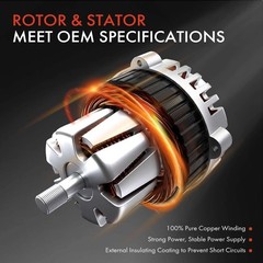 A-Premium Alternator Compatible Chevrolet Malibu 2004-2005 2.2L Cavalier 02-05